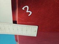 Drzwi tył lewe Renault Modus HB 5d bordowy TEB76