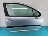 DRZWI PRZÓD PRAWE PASAŻERA Peugeot 207 3d srebrny