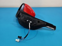 Lusterko lewe Citroen C3 III 16-24 6+2pin .Składane elektrycznie CZERWONY KTVD europa