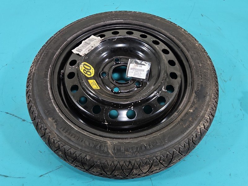 Koło zapasowe 16" dojazdowe dojazdówka Opel Insignia A Rozstaw śrub: 5x120, Continental, 125/80 R16 CONTINENTAL 5X120