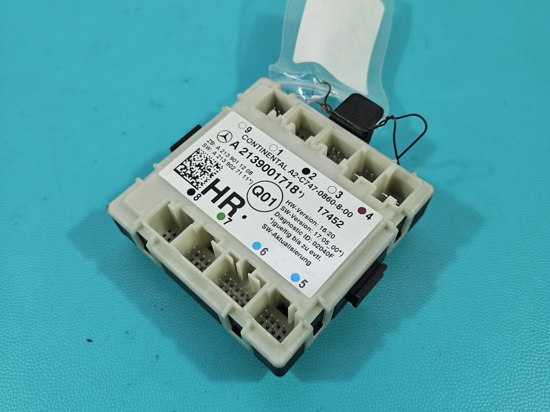 Sterownik moduł Europejska, DRZWI PRAWY TYŁ Mercedes W213 A2139001718