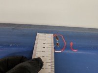 Drzwi tył prawe Renault Trafic II HB 5d niebieski DV489