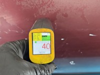 Drzwi tył lewe Nissan Almera N16 sedan 4d bordowy