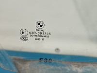 Szyba drzwi przód prawa pasażera bmw F30 Producent części: BMW, SEDAN 11-15 sedan