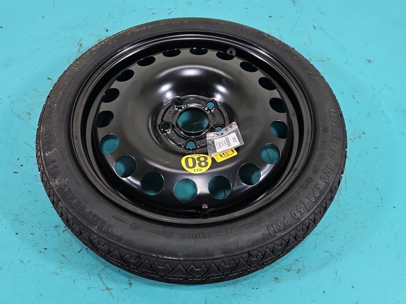 Koło zapasowe 16" dojazdowe dojazdówka Opel Astra V K Rozstaw śrub: 5x100, Continental, 115 mm, Profil opony: 70, 5x105,...