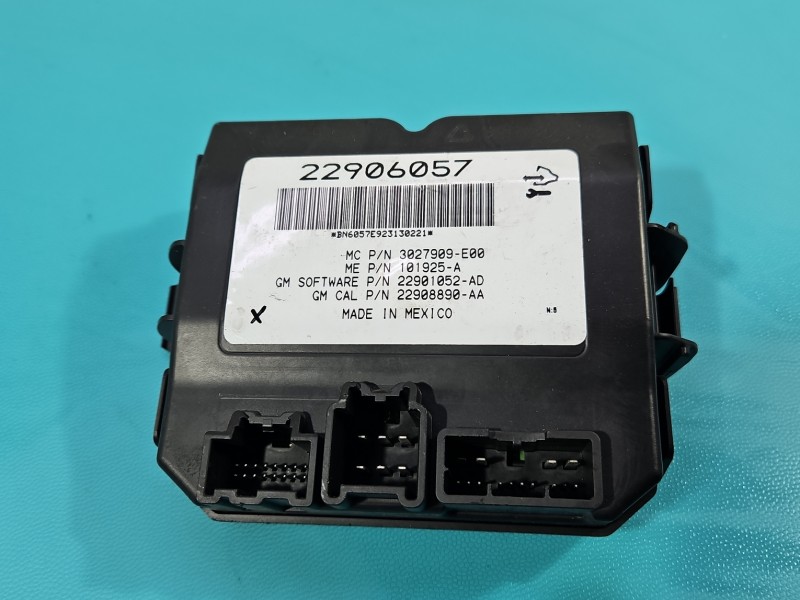 Sterownik moduł Producent części: OPEL, Europejska, TYLNEJ KLAPY KOMBI Opel Insignia A 22906057