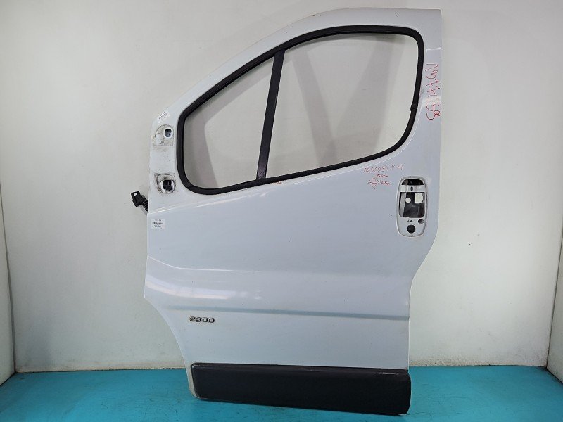 DRZWI PRZÓD LEWE KIEROWCY Opel Vivaro 5d biały 10u