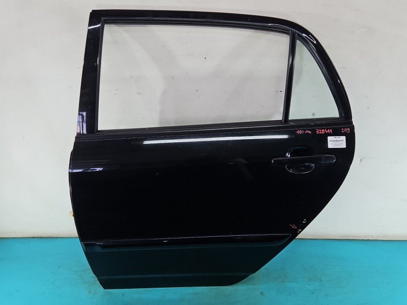Drzwi tył lewe Toyota Corolla E12 HB 5d czarny 209 Drzwi tył lewe Toyota Corolla E12 HB 5d czarny 209