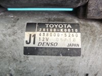 TEST Rozrusznik Toyota Corolla E21 19- 1.5 12V 28100-K0010, 438000-5260