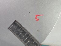Drzwi tył lewe Mercedes W169 HB 5d srebrny 761