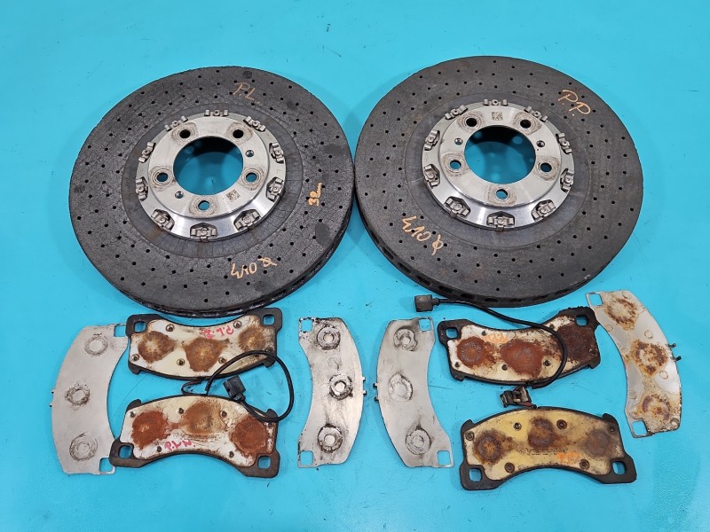 Tarcze hamulcowe przód klocki Porsche Panamera I 970 3.0 v6 (CWD) 410mm, 6el CERAMIKA + KLOCKI