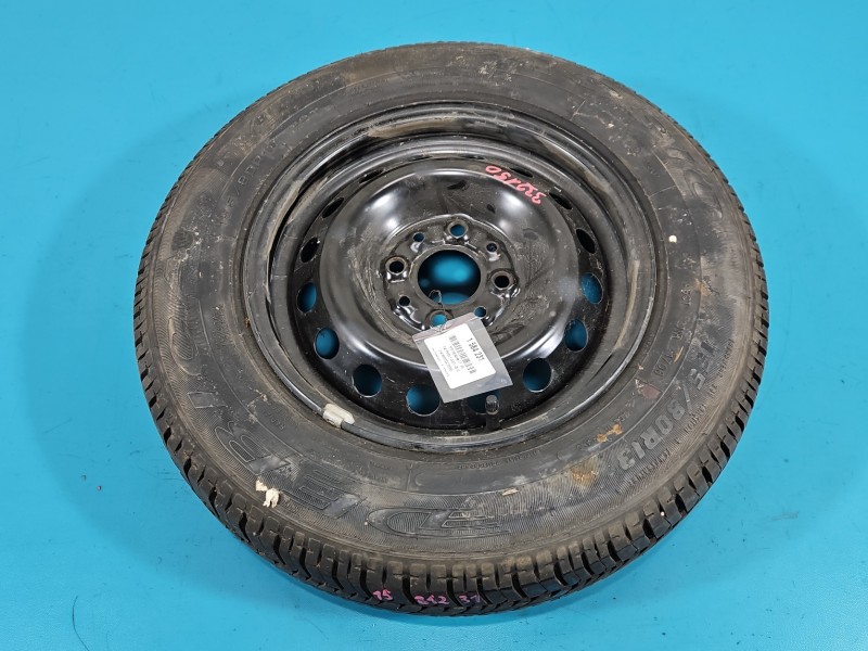 Koło zapasowe 13" dojazdowe dojazdówka Fiat Panda II Rozstaw śrub: 4x98, Dębica, 155 mm, Profil opony: 80, Waga produktu z...