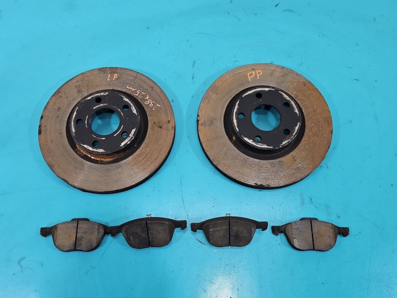 Tarcze hamulcowe przód klocki FORD C-MAX II MK2 2.0 TDCI Producent części: FORD, 298x25mm z klockami