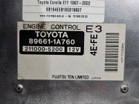 Komputer Sterownik silnika 89661-1A760 Toyota Corolla E11 1,4.0 16V