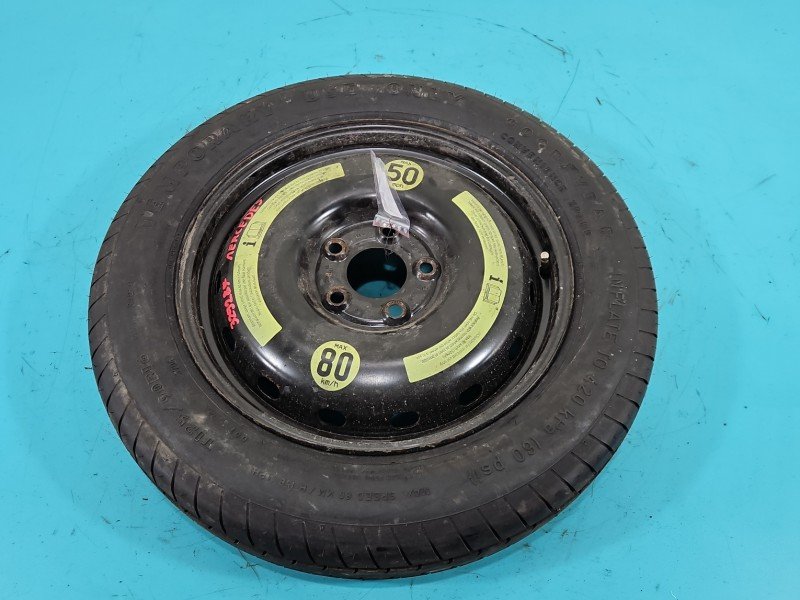 Koło zapasowe 16" dojazdowe dojazdówka Mercedes W169 Rozstaw śrub: 5x112, Continental, 125 mm, Profil opony: 90, 125/90 ET...