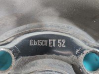 Felga stalowa 15" Hyundai I20 I 08-14 Szerokość felgi: 6.0", Rozstaw śrub: 4x100, Hyundai, 4X100 6J ET 52