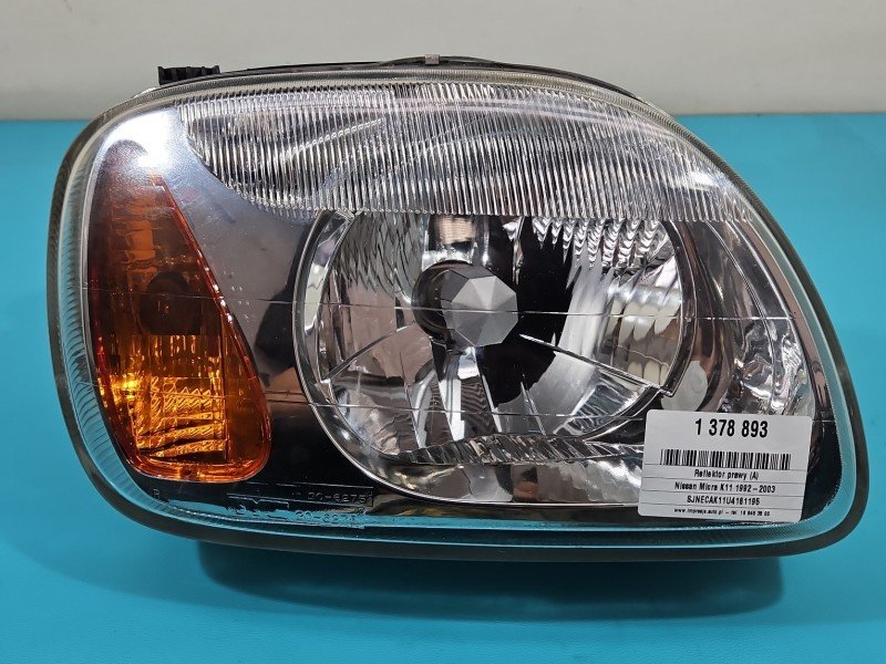 Reflektor prawy lampa przód Nissan Micra K11 EUROPA