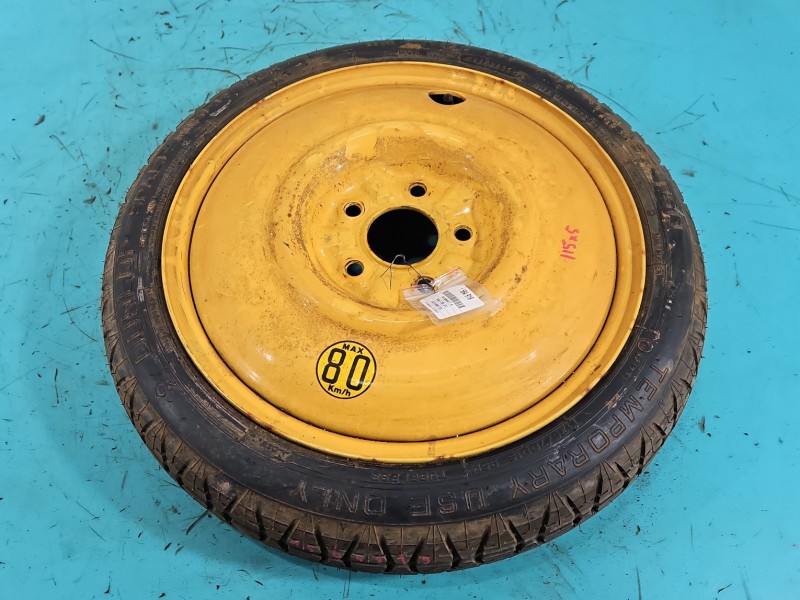 Koło zapasowe 16" dojazdowe dojazdówka MAZDA 5 05- Rozstaw śrub: 5x115, Dunlop, 125 mm, Profil opony: 70, IMPRK1564919, R16...