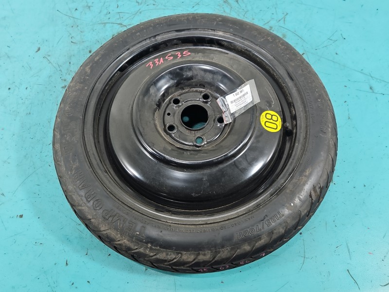 Koło zapasowe 17" dojazdowe dojazdówka Toyota Auris I 5x114.3, BFGoodrich, 125 mm, Profil opony: 70, IMPRK1562561, 125/70...