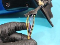 Lusterko lewe pin Honda Civic VII HB 5d kolor niebieski europa
