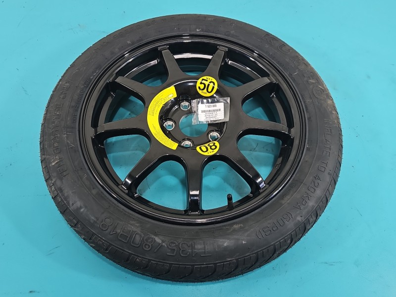Koło zapasowe 18" dojazdowe dojazdówka Kia Stinger 5x114.3, Marka: Kumho, 135 mm, Profil opony: 80, Kod producenta: KS18, 4J...