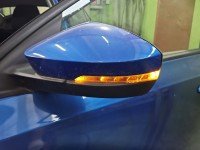 Lusterko lewe pin Skoda Octavia III HB 5d kolor niebieski LF5W/8X8X europa