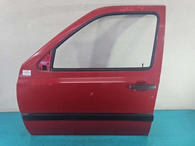 DRZWI PRZÓD LEWE KIEROWCY Vw Golf III 5d czerwony LY3D