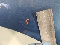 Błotnik przód lewy Citroen C4 Grand picasso I 06-13 błękitny KGQ