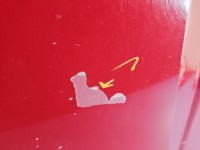 Maska przednia Audi A4 B7 czerwony LY3J