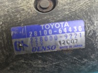 TEST Rozrusznik Toyota Corolla Verso I 2.0 D4D 28100-64430, 228000-9221