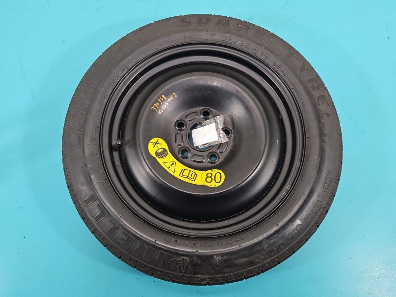Koło zapasowe 16" dojazdowe dojazdówka Ford Focus Mk2 Rozstaw śrub: 5x108, Pirelli, 125 mm, Profil opony: 85, et25 PIRELLI...