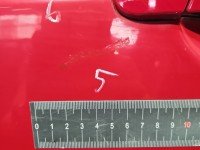 DRZWI PRZÓD LEWE KIEROWCY Honda Jazz II 5d czerwony