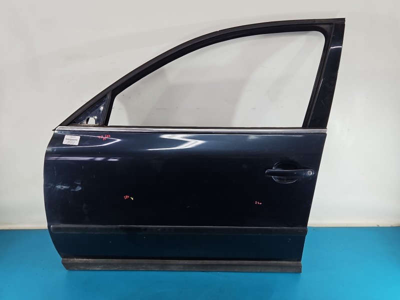 DRZWI PRZÓD LEWE KIEROWCY Vw Passat B5 5d LC5F niebieskoszary