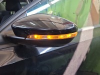 Lusterko lewe Vw Jetta VI elektryczny, Europejska, Kod lakieru: L041, 6pin. Rysy na obudowie. europa