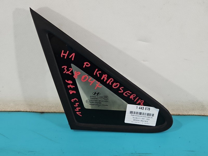 Szyba karoseryjna przód prawa hyundai H1 II drzwi HB Szyba karoseryjna przód prawa hyundai H1 II drzwi HB