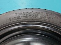 Koło zapasowe 15" dojazdowe dojazdówka Toyota Yaris II Rozstaw śrub: 4x100, Bridgestone, 125 mm, Profil opony: 70, R15 4X100...