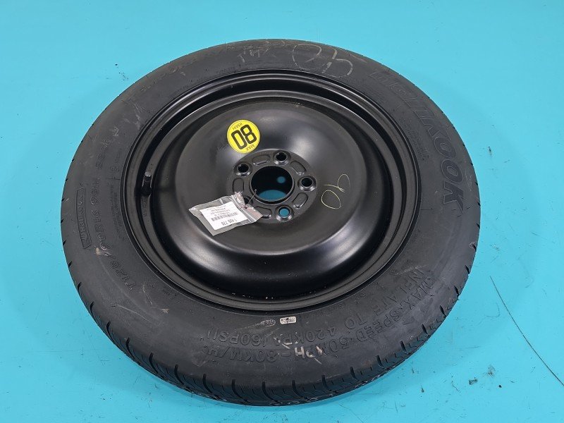 Koło zapasowe 16" dojazdowe dojazdówka Ford Focus Mk3 Rozstaw śrub: 5x108, Hankook, 125 mm, Profil opony: 90, 125/90/R16... Koło zapasowe 16" dojazdowe dojazdówka Ford Focus Mk3 Rozstaw śrub: 5x108, Hankook, 125 mm, Profil opony: 90, 125/90/R16...