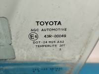 Szyba drzwi przód lewa KIEROWCY Toyota Auris II HB 5D HB