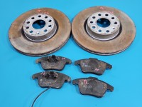 Tarcze hamulcowe przód klocki 312/25 Vw Tiguan I 07- 1.4 TSI Cav