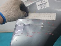 Błotnik przód lewy AUDI A8 D4 4H srebrny LY7G