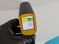 Drzwi tył lewe Renault Megane III HB 5d biały DV369