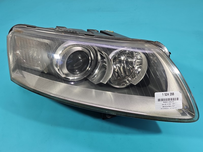 Reflektor prawy lampa przód Audi A6 C6 EUROPA