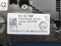 Licznik Skoda Octavia III 5E0920750F 2.0 TSI (DKZA) EUROPA