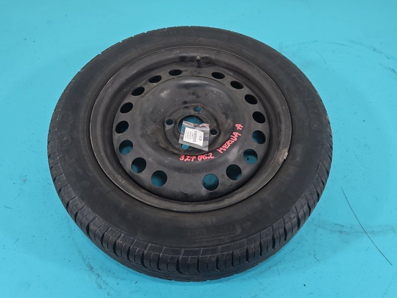 Koło zapasowe 15" dojazdowe dojazdówka Opel Meriva A Rozstaw śrub: 4x100, Dunlop, 185/60 R15 2005R, PIRELLI, ET43 6J,