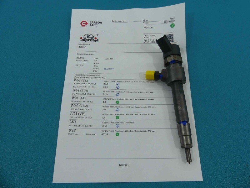 Wtryskiwacz Fiat Croma II 0445110244 1.9 jtd