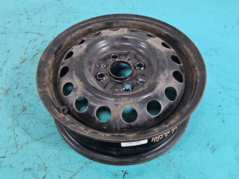 Felga stalowa 14" Toyota Aygo 05-14 Szerokość felgi: 4.5", Rozstaw śrub: 4x100, Odsadzenie (ET): 39, TOYOTA, 1559032, R14...