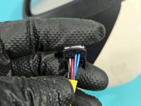 Lusterko lewe Renault Captur I elektryczny, Europejska, Kod lakieru: 0VD16, Rysy na obudowie, 7pin europa