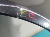 Błotnik przód prawy Audi A8 D3 grafitowy LZ7R