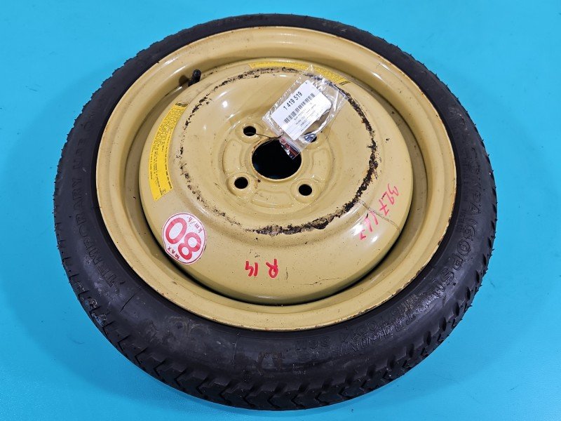 Koło zapasowe 14" dojazdowe dojazdówka Honda Jazz II Rozstaw śrub: 4x100, Bridgestone, 115 mm, Profil opony: 70, 115/70/R14...