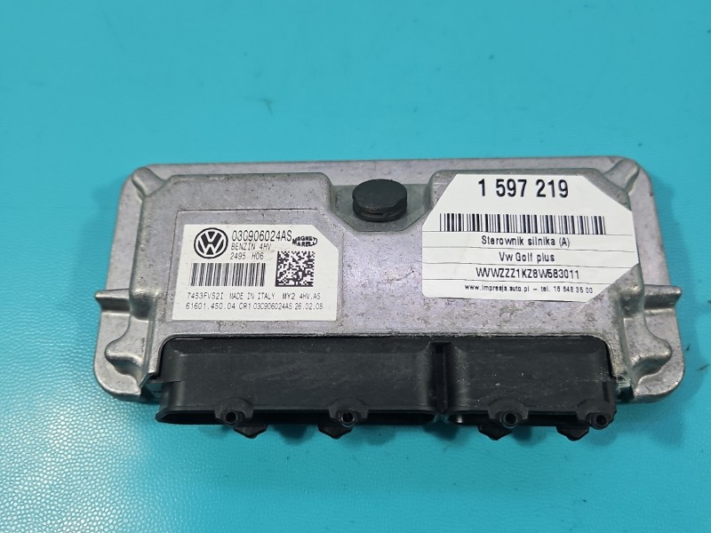 Komputer Sterownik silnika Vw Golf plus 1.4 16V 03C906024AS